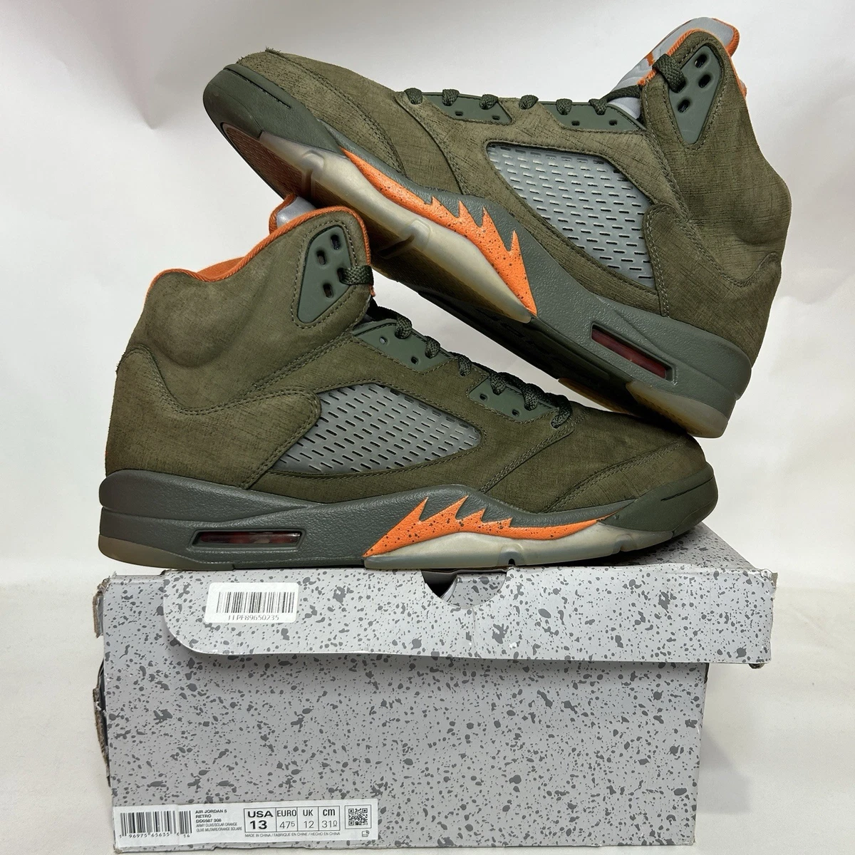 Nike Air Jordan 5 Retro OG “Olive/Green Orange Grey” Vintage Retro Air Jordan 5  main image 4