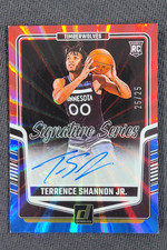 2024 Donruss Terrence Shannon Jr. Signature Series Auto Red Blue Laser RC 25/25