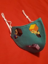 Kids Minecraft Adjustable Face Mask