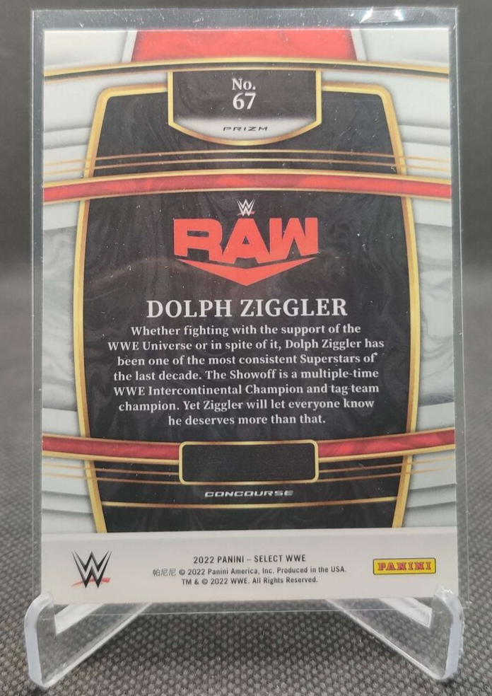 2022 Panini Select WWE Concourse Purple & Orange Prizm #67 Dolph