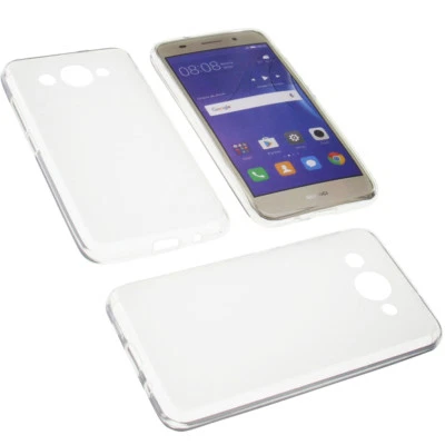 Tasche für Huawei Y5 Lite 2017 Handytasche Schutz Hülle TPU Gummi Transparent - Bild 1 von 4