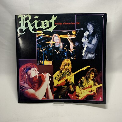 ミュージシャン RIOT Privilege of Power 1990 Japan Tour Riot - Privilege Of Power 1990 Japan Tour Book