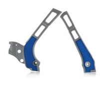 Acerbis X-Grip Protezioni Telaio Argento Blu per Yamaha WR 125 2T 2006-2021