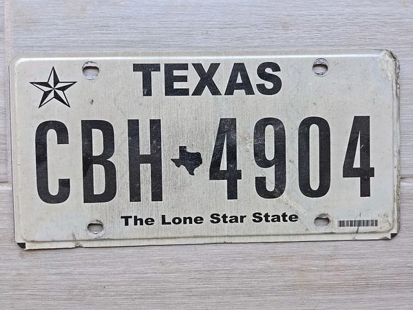 TEXAS LICENSE PLATE RANDOM LETTERS/NUMBERS