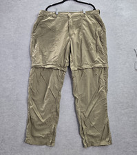 Exofficio Men Activewear Pants XL Cigar Nylon Convertible Button 32" Outdoor