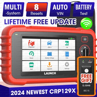 2024 Launch CRP129X OBD2 Car Scanner Engine ABS SRS SAS TPMS EPB Diagnostic Tool