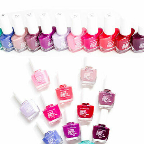 Maybelline Superstay 7 Days Gel Nail Polish Assorted Set of 7 - Great Colours