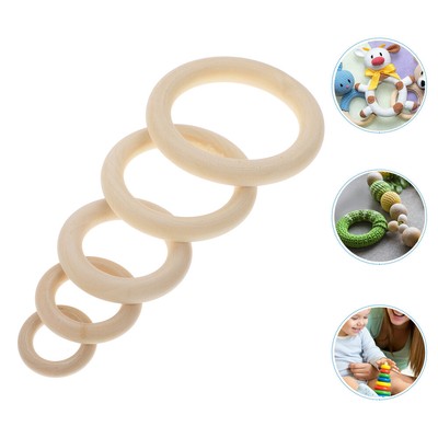  60 Pcs Hanging Rings Thread for Making Napkins Door Hook Woodsy Decor Baby
