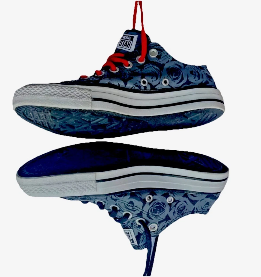 Mujer Talla 7 US All Star Chuck Taylor Converse Top Bajo Tenis - Negro/Gris Rosas Foto 2 de 4