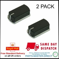 Echtes Belling Kochfeld Schwarz & Silber Herd Ofen Bedienknopf 2Er Pack Pmd