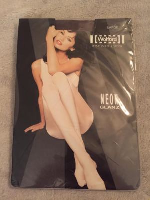 Wolford NEON GLANZ pantyhose DOWN   S
