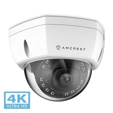 Amcrest 4K IP POE UltraHD 8MP Dome Security Camera IP8M-2493EW V2 Warranty