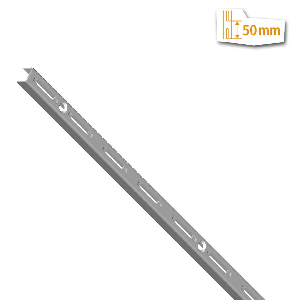 Element System CLASSIC Wandschiene 1- und 2-reihig Regal Schiene für Regalträger