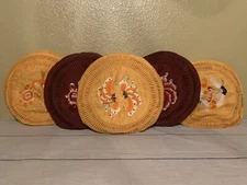 VTG Brentwood Originals 5pc Embroidered Japanese Theme Accent Pillow Set