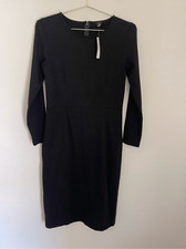 J.CREW Bodycon Black Work Dress Size 8 NWT