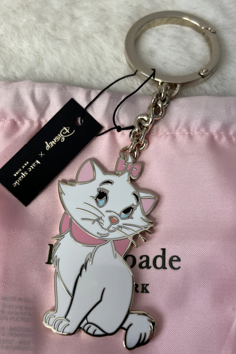 NWT Kate Spade New York x Disney Aristocats Marie Cat Charm Bag Key Ring