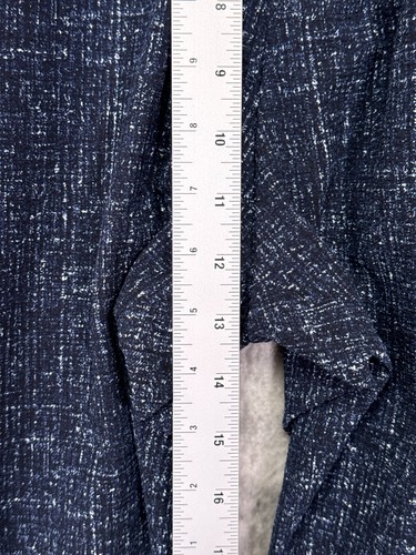Emporio Armani Pants Large Mens Blue Print Drawstring Waist Pleated Tapered Leg - 第 4/6 張圖片