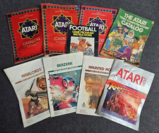 Vintage Lot of Atari Game Booklet Instruction Manuals, Catalogs