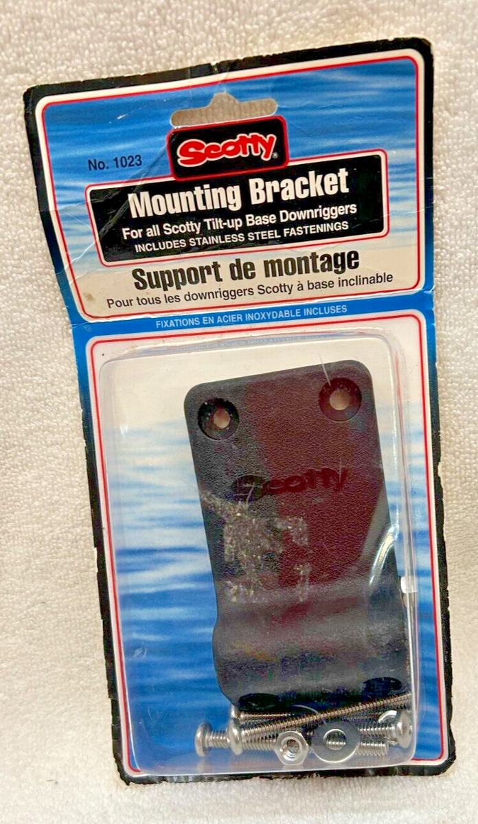 New Scotty 1023 Mounting Bracket Black For All Scotty Tilt Up Base  Downriggers