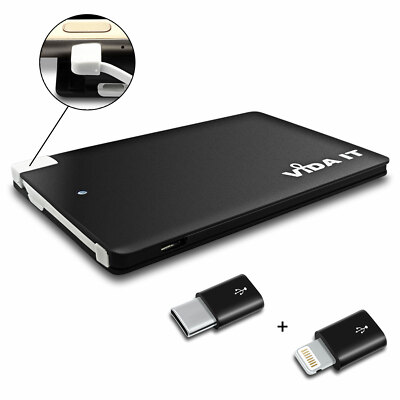 Power Bank Pequeño Compacto Cargador Portátil para iPhone 11 7 8 X Batería Móvil
