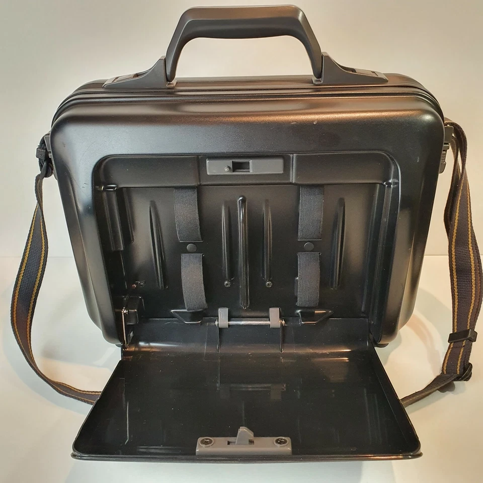 jvc video camera hard case GR-S55U camcorder carrying shoulder strap 2 keys - Image 3 of 4