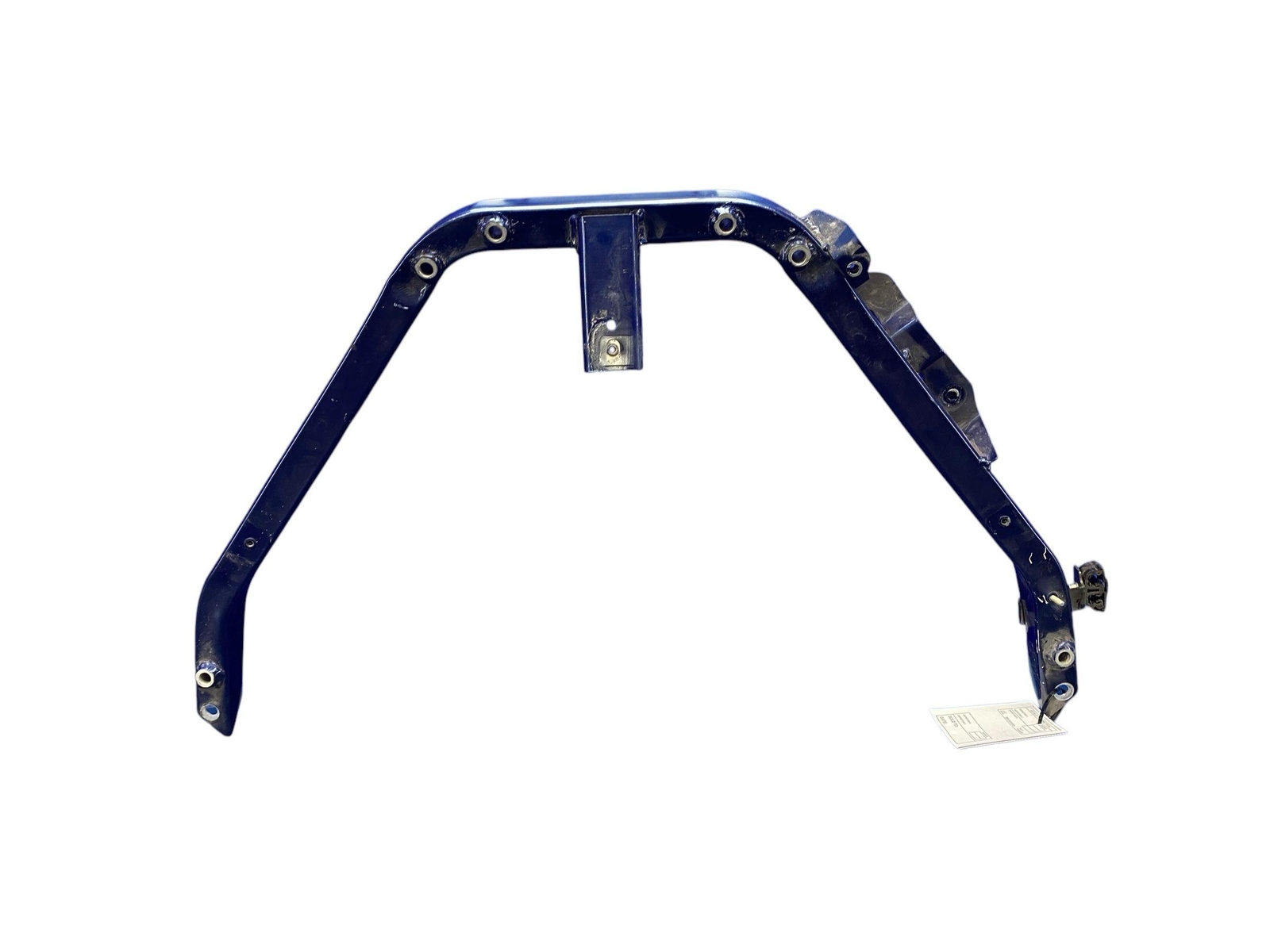 2008-2014 FERRARI CALIFORNIA FRONT ENGINE BAY DIAGONAL SUPPORT V BRACE RAIL BLUE