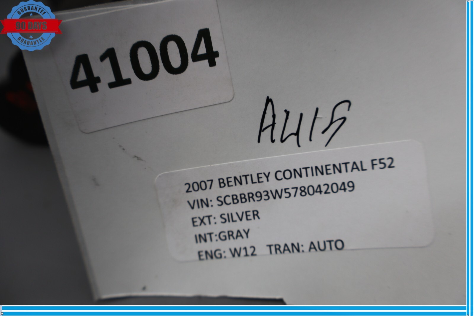 04-12 Bentley Continental Rear Left Electrionic Parking Brake Motor Actuator Oem