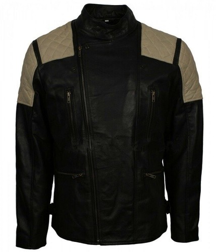 Veste Motard En Cuir Véritable Zayn - Rose, Matelassée - Neuve Avec étiquettes - Taille Sur Mesure