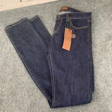 R+D Research Development Jeans Dark Wash Size 26 Inseam 33” NWT Key Chain Long