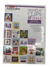 Creating Keepsakes Creative Clips  Fonts For Home Family  Pets Windows and Mac