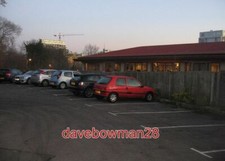 PHOTO  BASINGSTOKE PUB CAR PARK & AXA INSURANCE OFFICES TAKEN FROM THE BACK OF T
