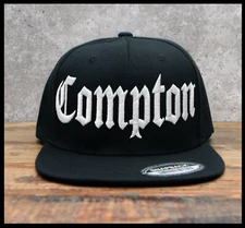 COMPTON SNAPBACK BASEBALL CAP  THE CPT  WEST COAST  COMPTON OLD ENGLISH N.W.A.