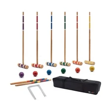 GSE Games & Sports Expert Premium 6-Player Croquet Set for Adults & Kids (2 S...