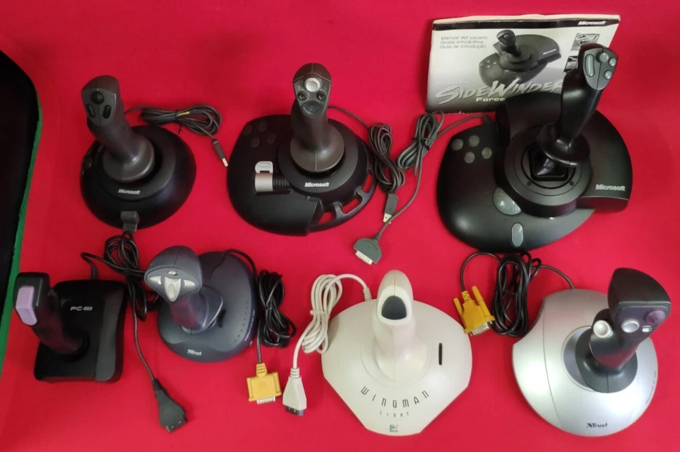 LOTTO JOYSTICK CONTROLLER RETRO COMPUTER PC GAME VINTAGE SIDEWINDER WINGMAN W95 - Bild 3 von 4