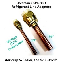 Vintage Collectable Coleman Aeroquip Sweat Fit Refrigerant Line Adapters