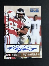 1997 Pro Line Football Authentic Autograph Ray Farmer Philadelphia Eagles