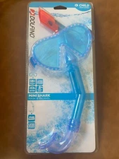 DOLFINO Mini Shark MASK & SNORKEL Combo, child 4+, NEW, Splash Guard, FREE SHIP