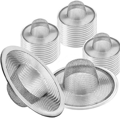 40pcs Heavy Duty Stainless Steel Slop Basket Filter Trap, 2.75'' Top / 1'' Mesh...