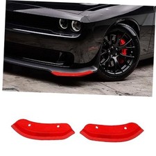 for Challenger Front Bumper Lip Splitter Protector Cover Trim for Large Red
