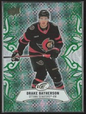 2024-25 UD Ice Drake Batherson 72 Base Emerald Green