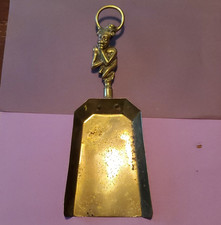 Gold Tone Metal Candy Scoop Figural Handle w/ Hanging Ring 11x5x3 in