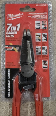 Milwaukee 9 in High-Leverage Pliers Reamer Wire Cutter Stripper 48-22-3078E