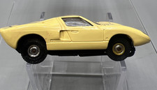 Aurora T-Jet Thunderjet slot car FORD GT 1374 1/2 case  tag lite Yellow TJet