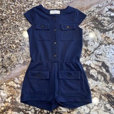 Zara Little Girls Navy Romper Size 3-4 Years