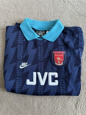 Vintage 90s 1994/1995  Kids Kinder Arsenal Away Shirt *Wright 8* Nike Gr. M