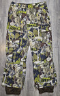 Burton Poacher Comic Ski Dryride Mocha Comic Snowboard Pants Green Men’s Size Lg