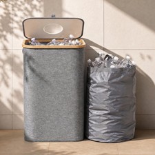 Déchets et Recyclage - Poubelle Tri Selectif Cuisine - 100 L, Gris