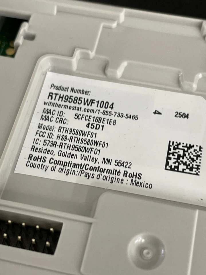 Honeywell Home RTH9585WF1004 Wi-Fi Smart Color Thermostat-GRAY - Image 4 of 4