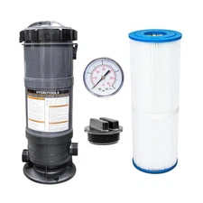 SWIMLINE HYDROTOOLS Above-Ground Pool Cartridge Tank & Replacement Filter Ele...