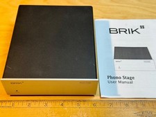 BRIK Audio Phono Stage Pre-Amp Modular Hi-Fi Component (Silver) w/ Power Supply